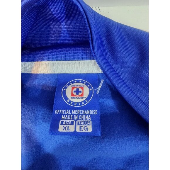 Cruz Azul Full Zip Soccer Futbol Track Suit Jacket Official Authentic Size XL - Picture 3 of 5